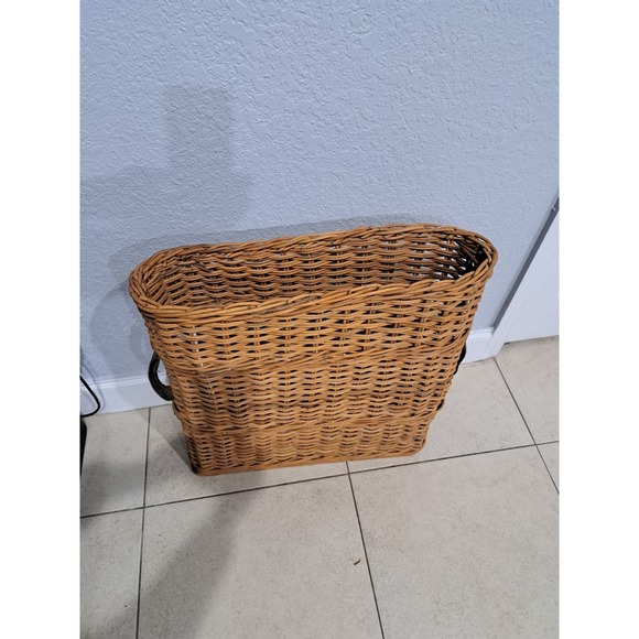 Other - Rare WW2 German Army Wicker Artillery Basket Ammo Shell Carrier Holds 4 Shells